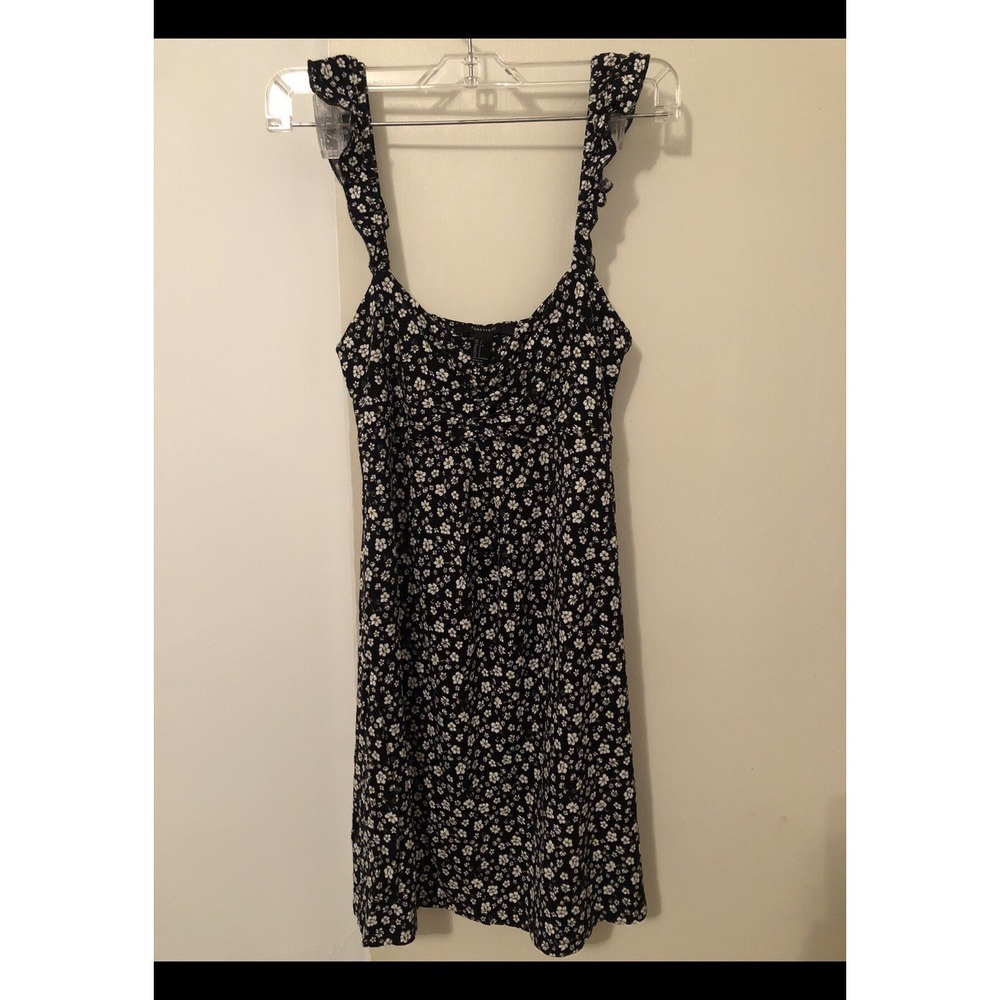 Forever 21 Mini Dress With Ruffled Tank Straps Sundress